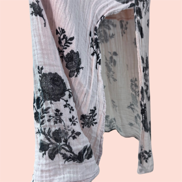 Free People Midi Maxi Dress Forget Me Not Peach Grey XS - Picture 8 of 12